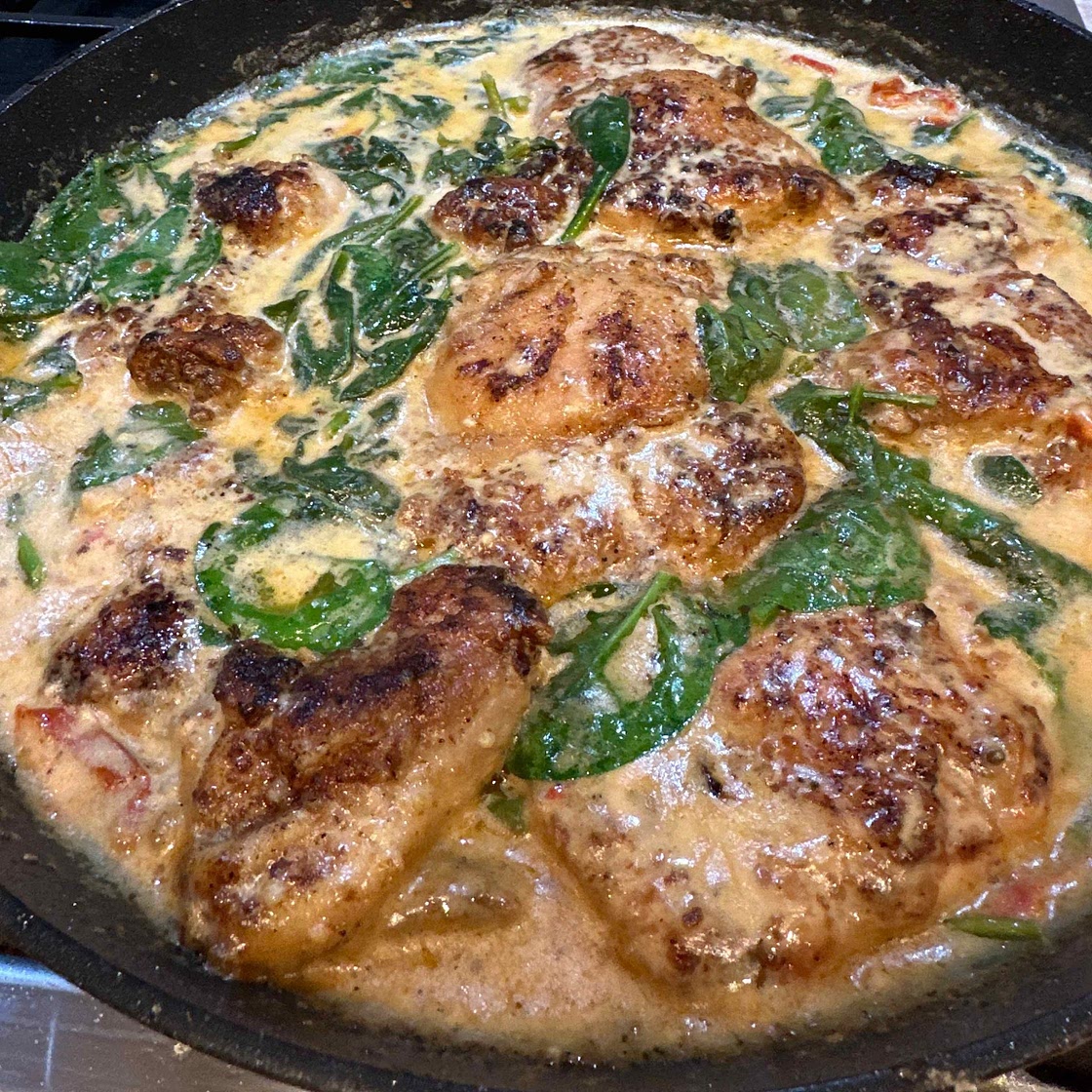 Tuscan Chicken in Parmesan Cream Sauce