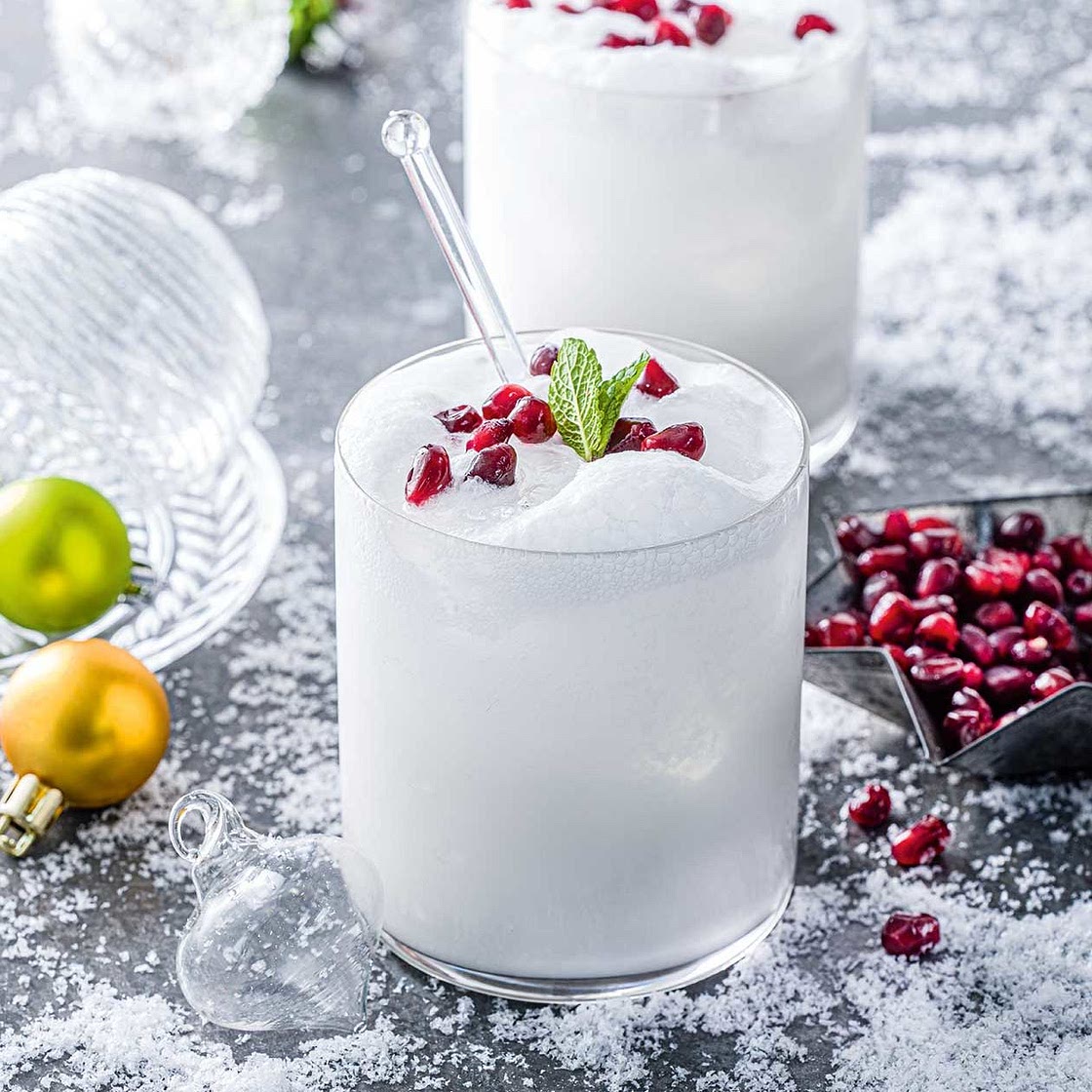 White Christmas mojito
