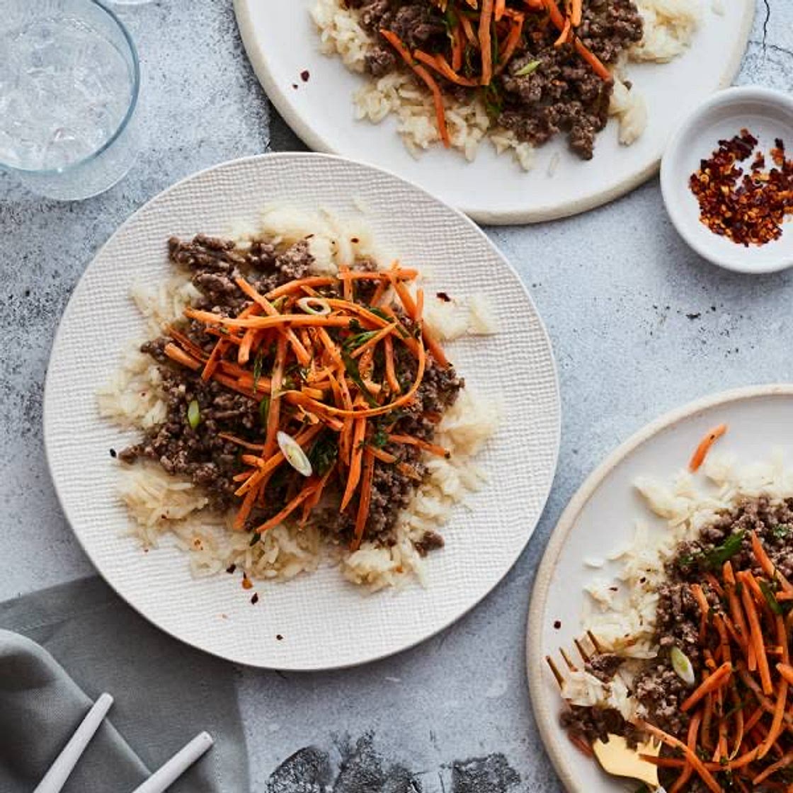 Thai Beef w/ Carrot-Basil Salad