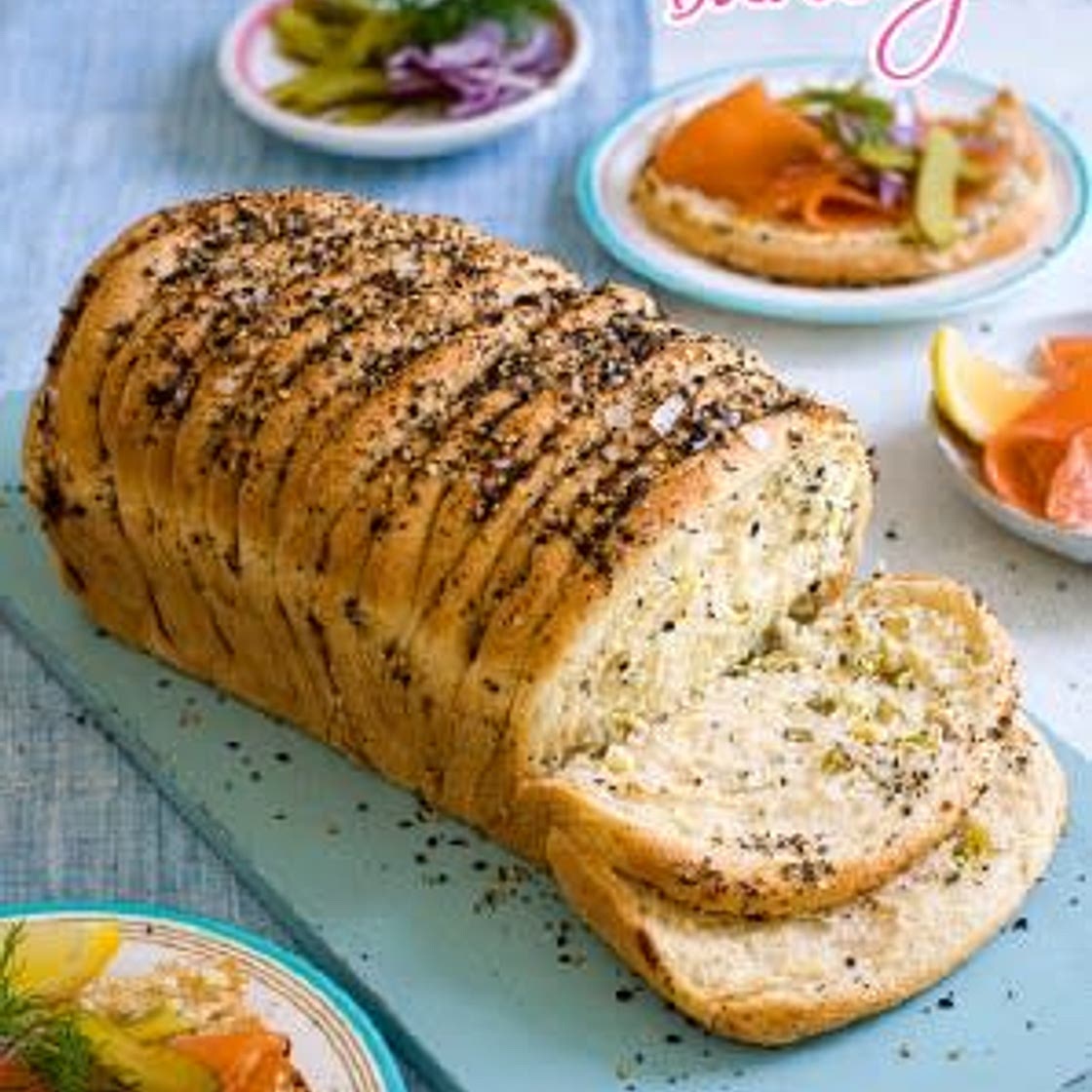 Cream Cheese, Chili, & Onion Bagel Loaf