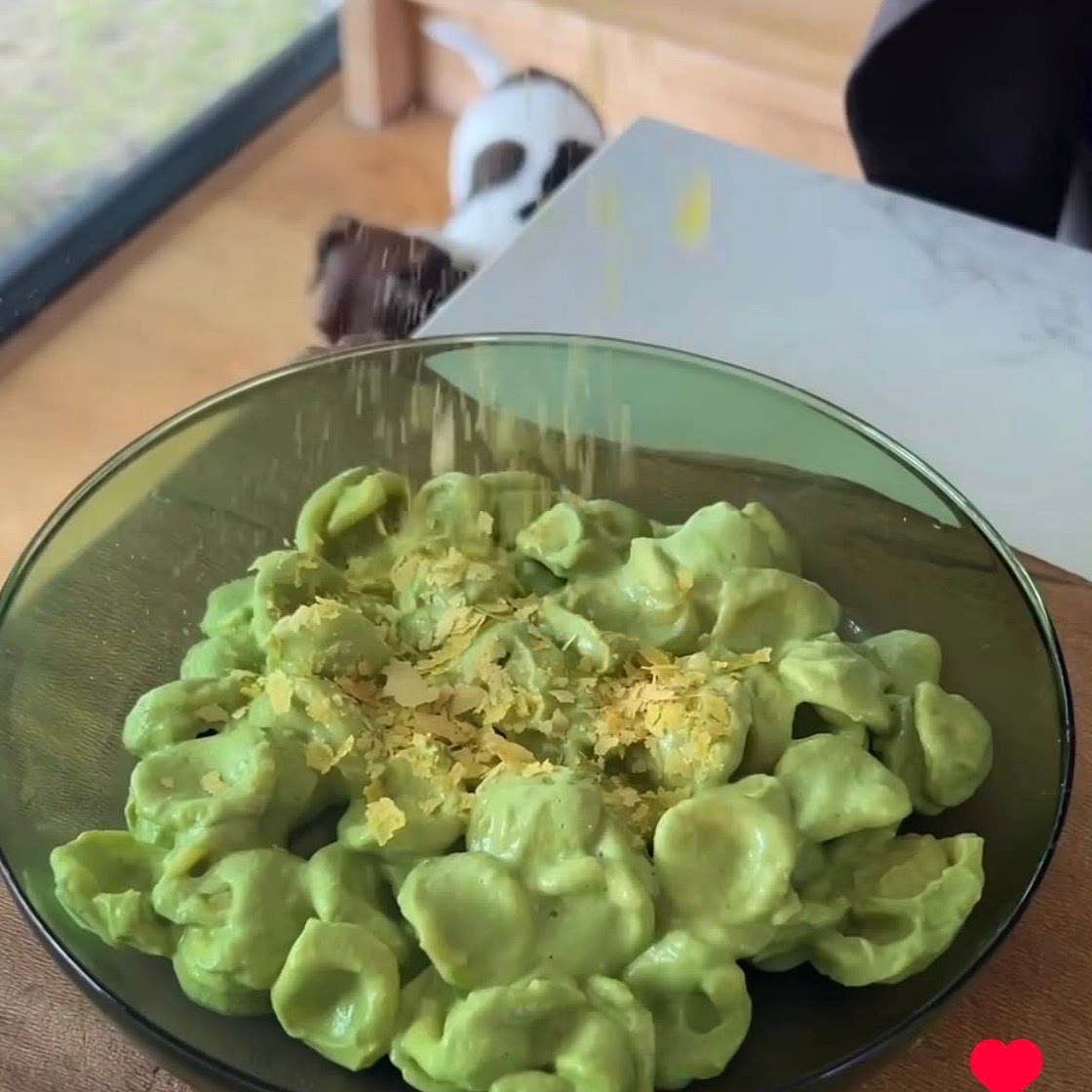 Green veggie pasta