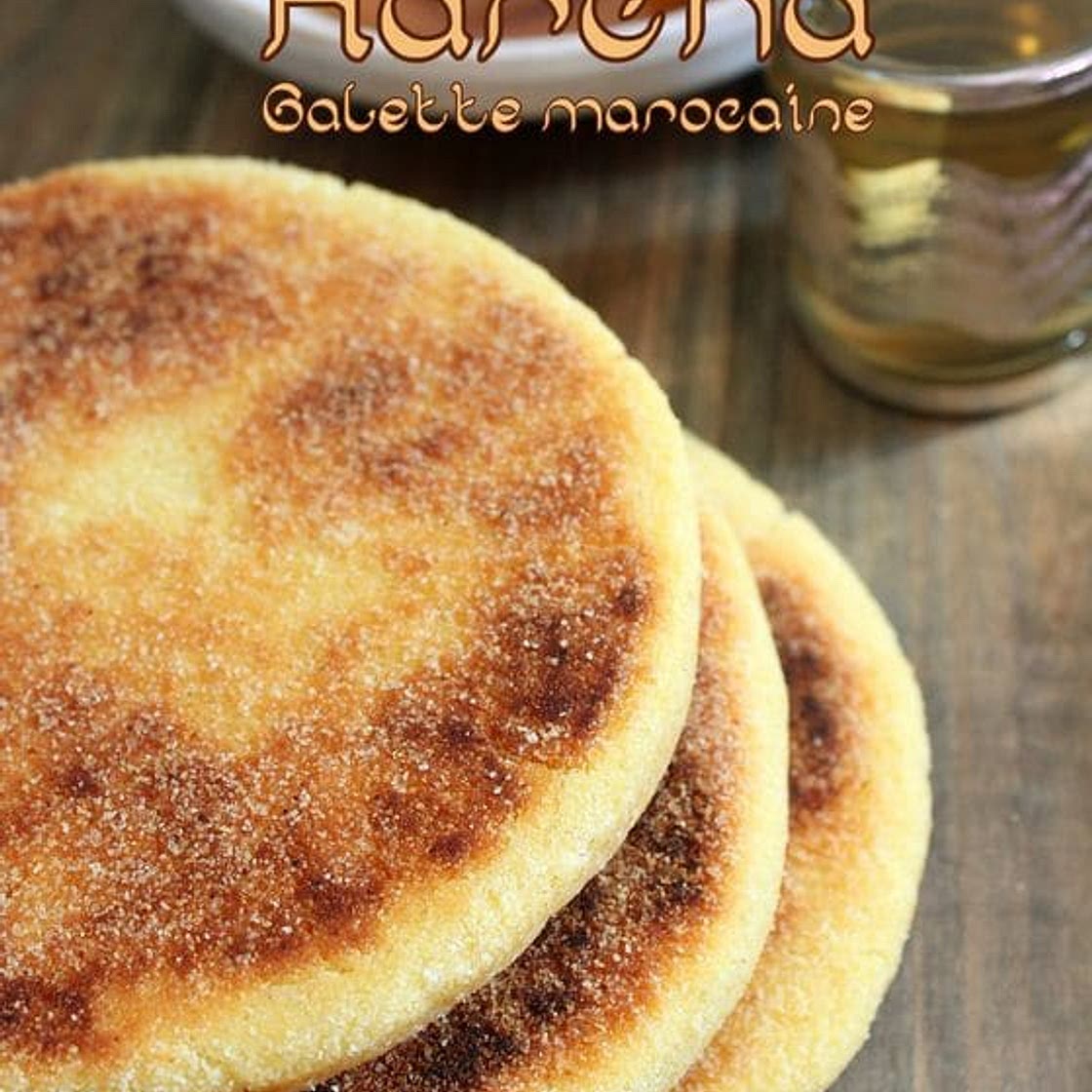 Harcha galette de semoule marocaine sablée à l'huile