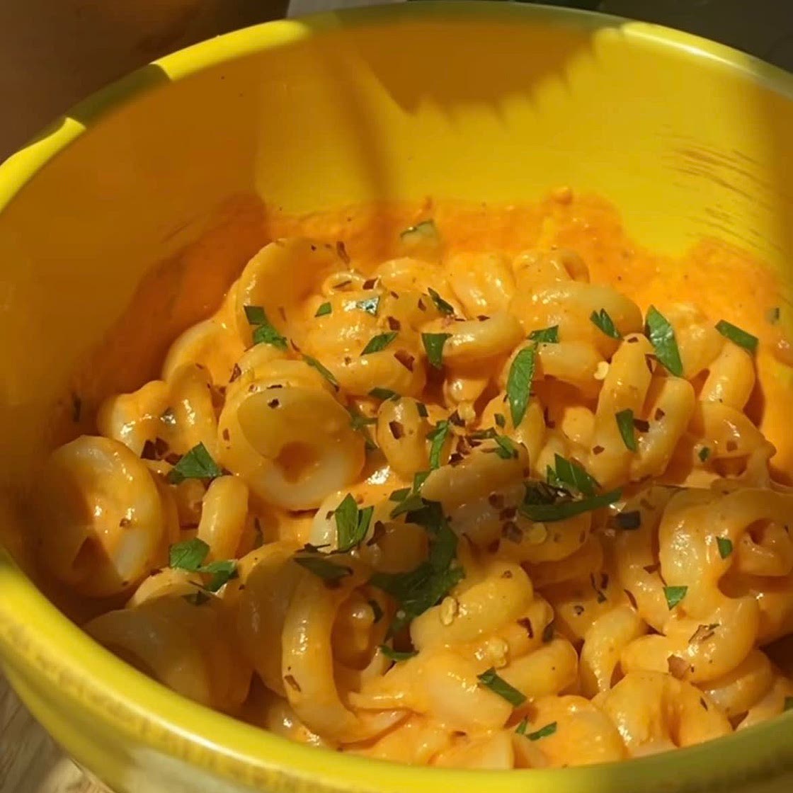 Red bell pepper pasta