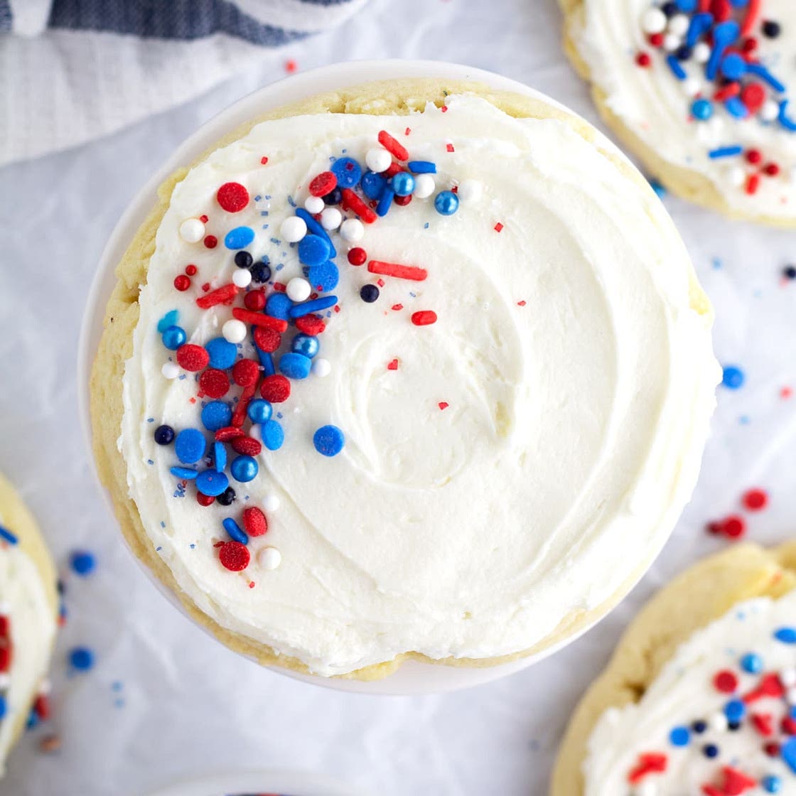 Crumbl-inspired 4th of July Sugar Cookies