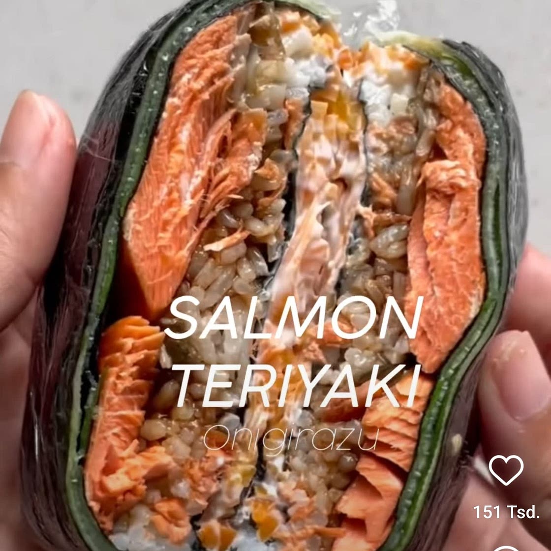 Salmon Teriyaki Onigirazu