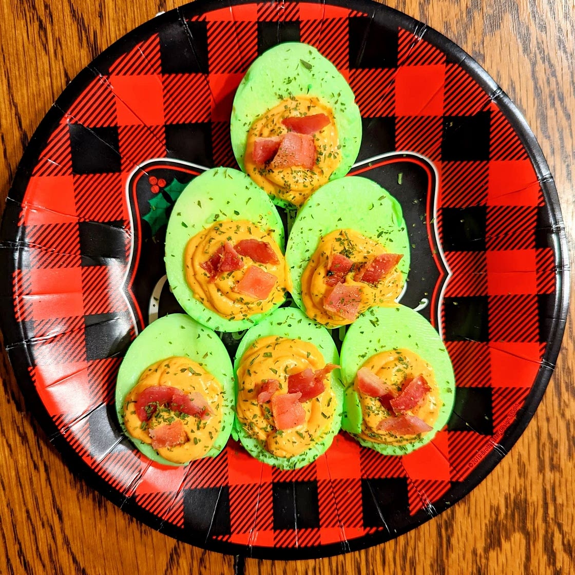 Chipotle Bacon Deviled Eggs