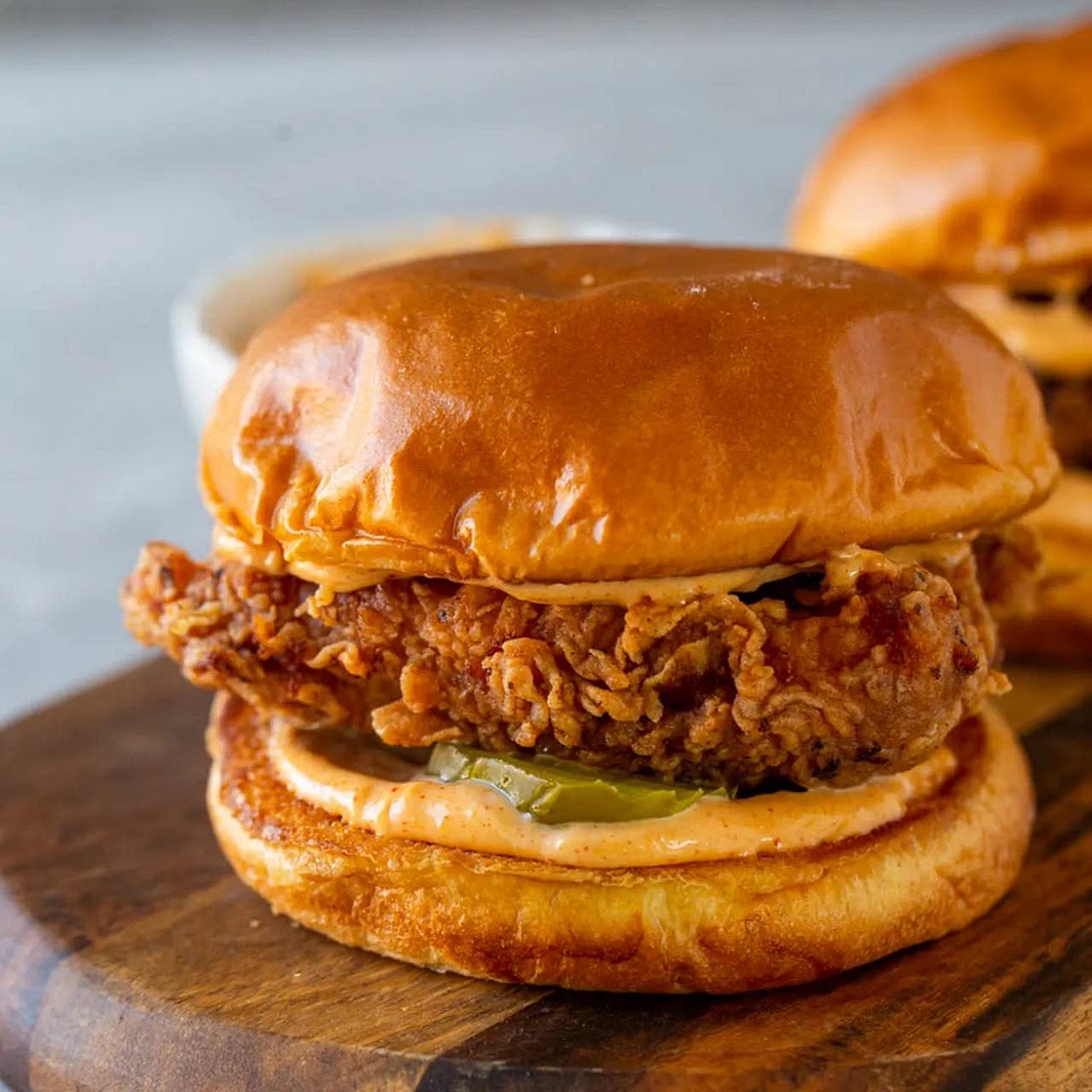 DIY Popeyes Buttermilk Fried Chicken Sandwich