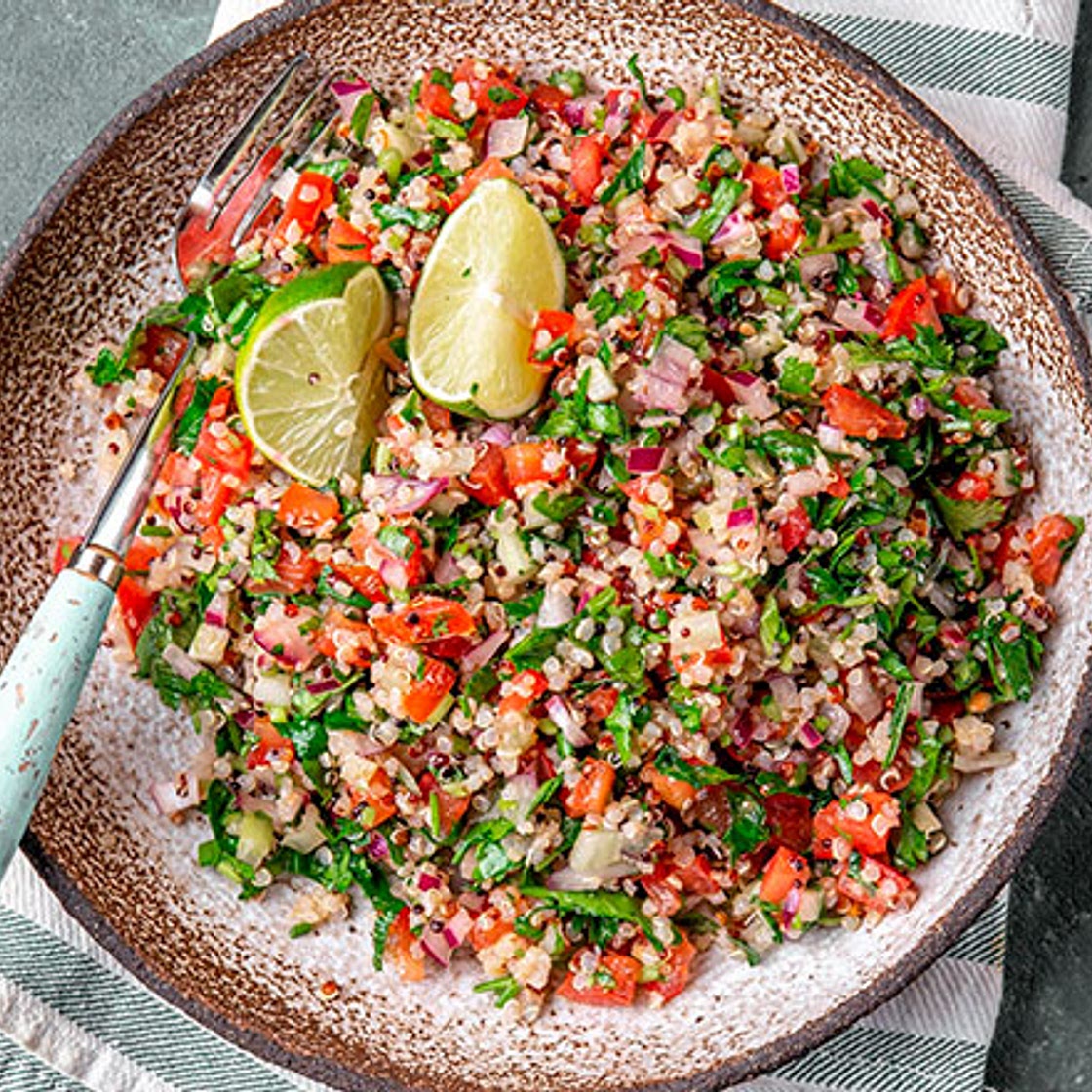 Quinoa & Carrot Top Tabouli