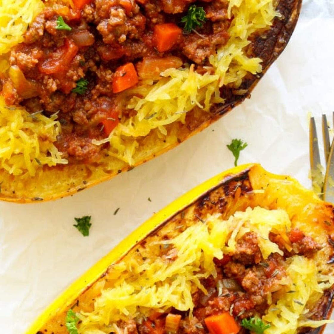 Spaghetti Squash Bolognese 