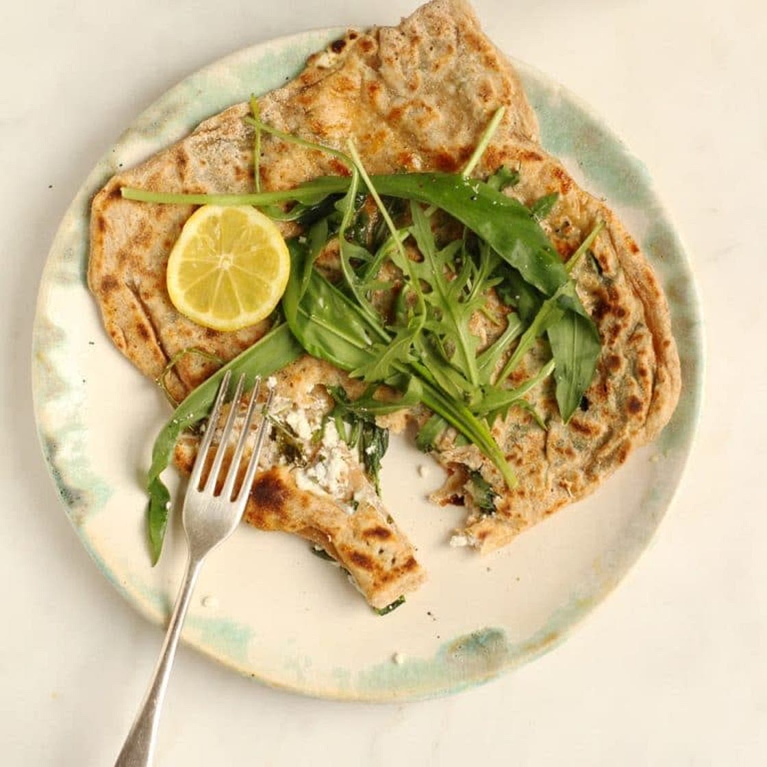 Wild Garlic & Goat's Cheese Gözleme