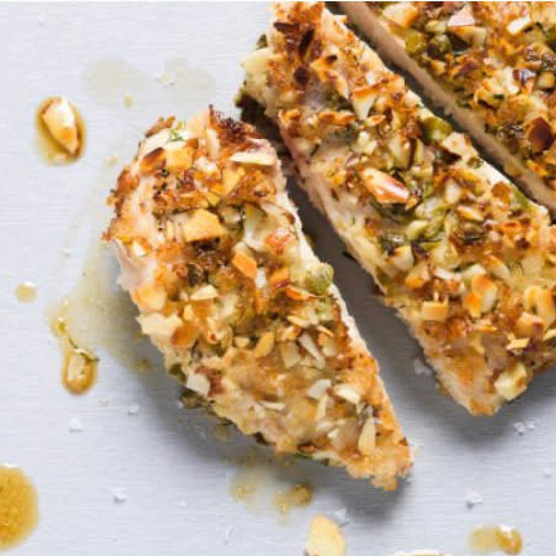 Almond, Caper & Herb Crusted Cutlets
