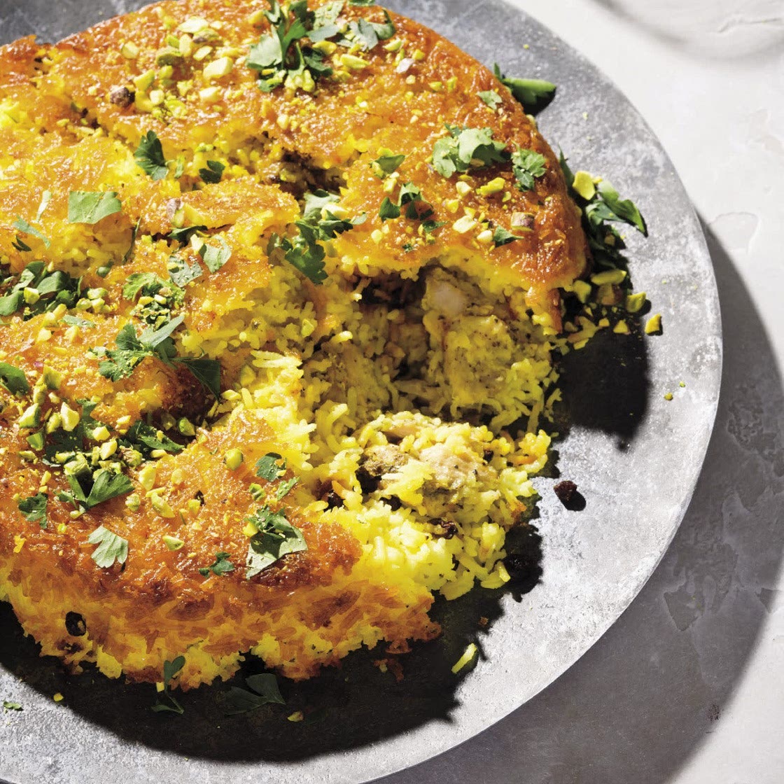 Baked Saffron Rice w/ Chicken