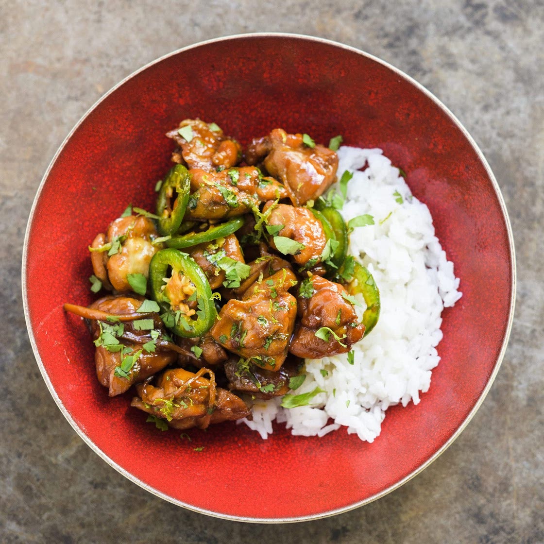 Caramel Braised Chicken w/ Ginger & Lime