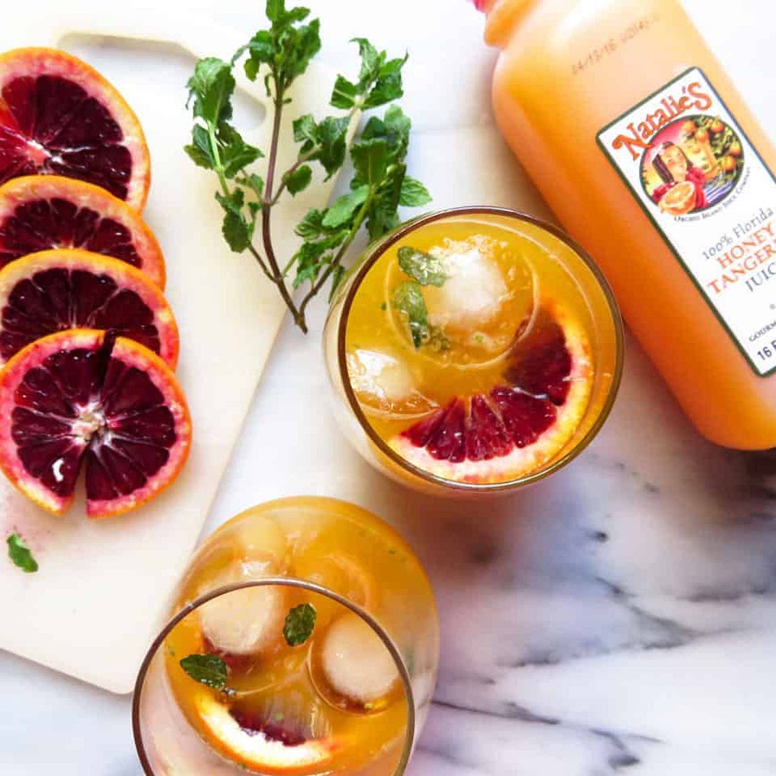 Honey Tangerine Bourbon Cocktail