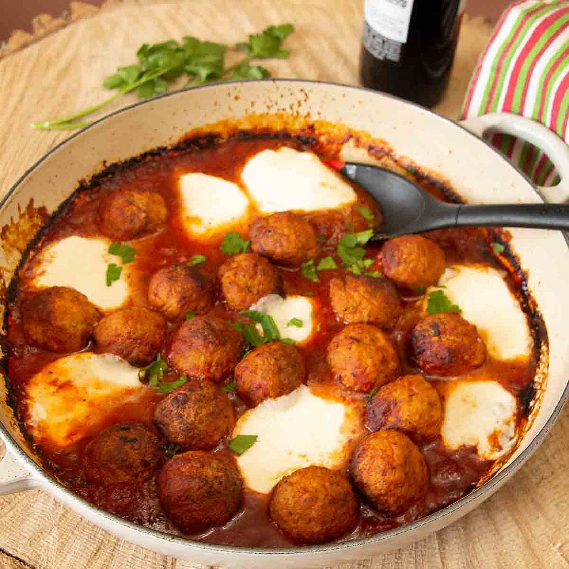 Easy Meatball and Mozzarella Appetizer