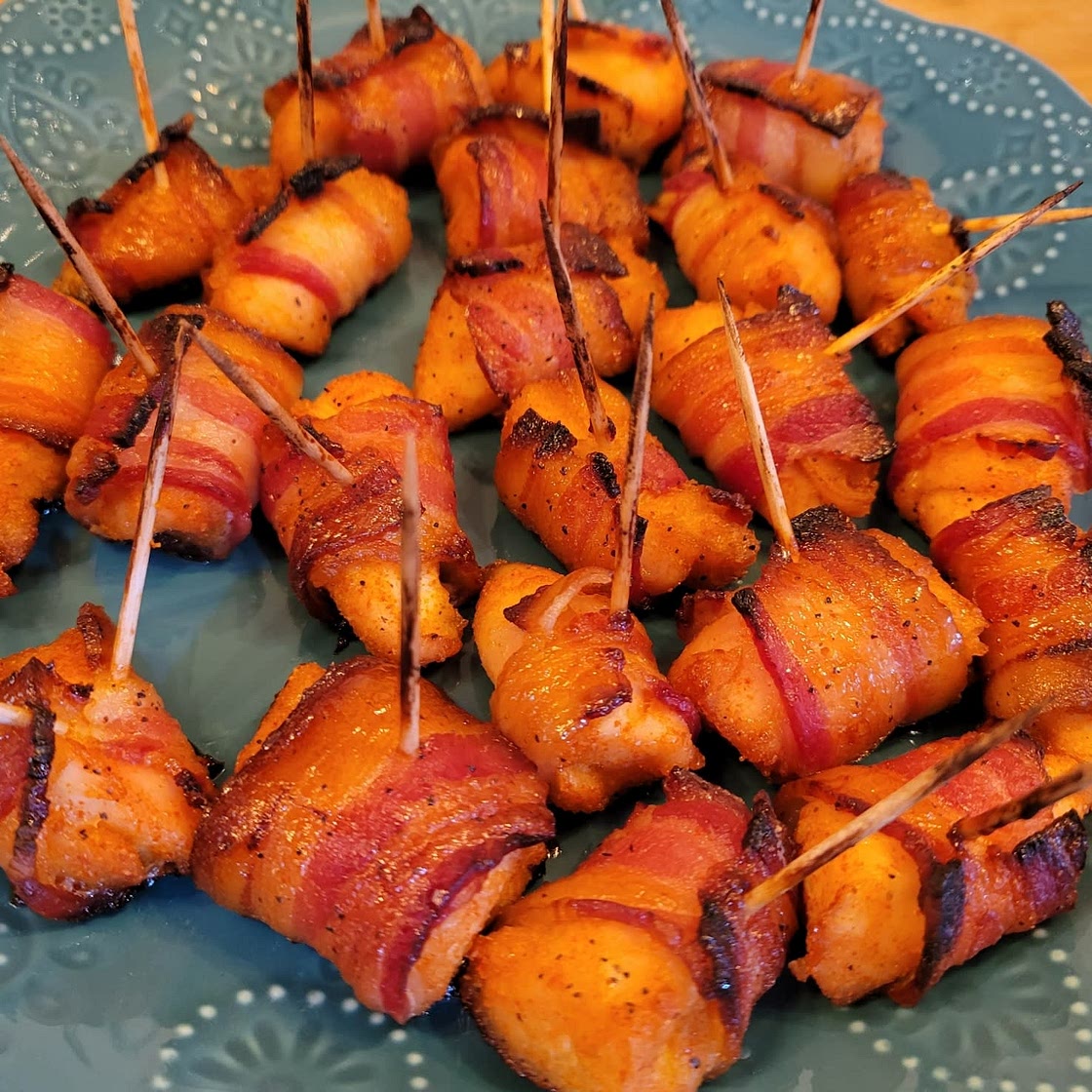 Bacon Wrapped Chicken Bites