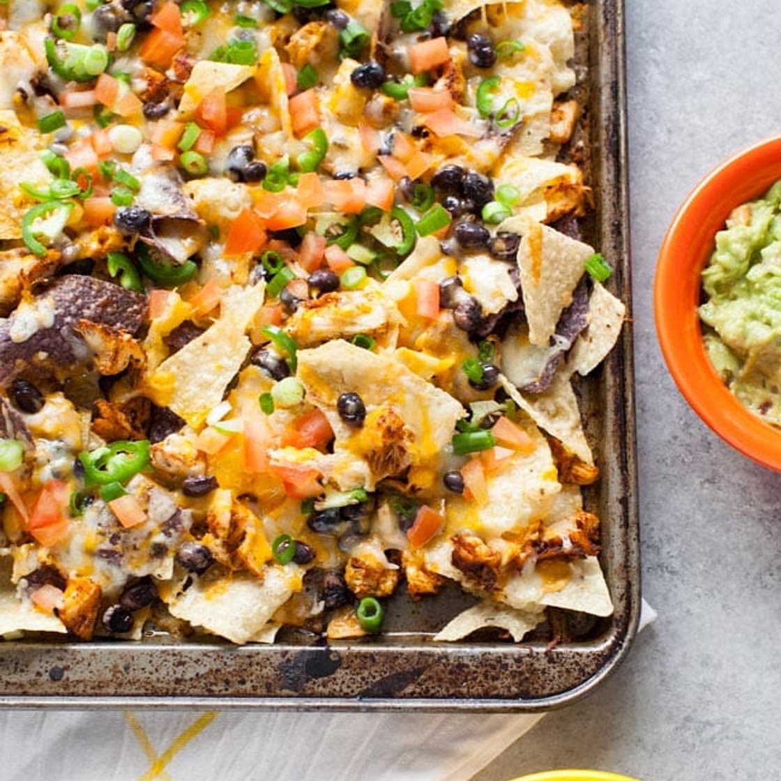 Sheet Pan Chicken Nachos