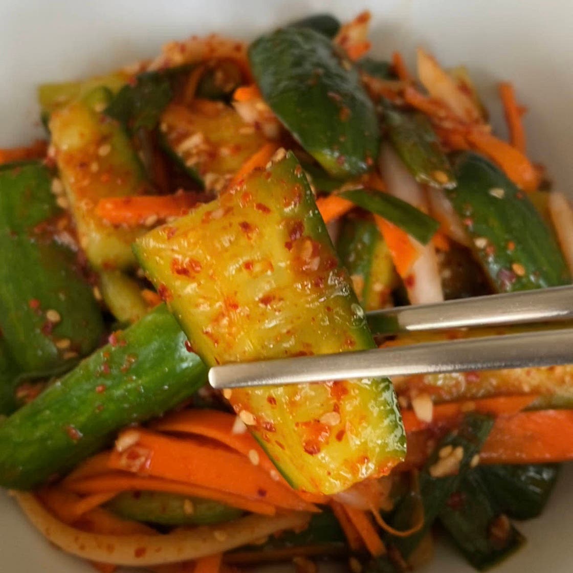 Spicy Cucumber Salad Side Dish