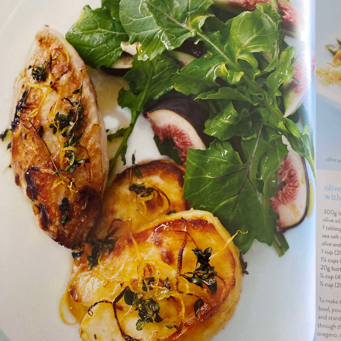 Chicken with haloumi & honey 