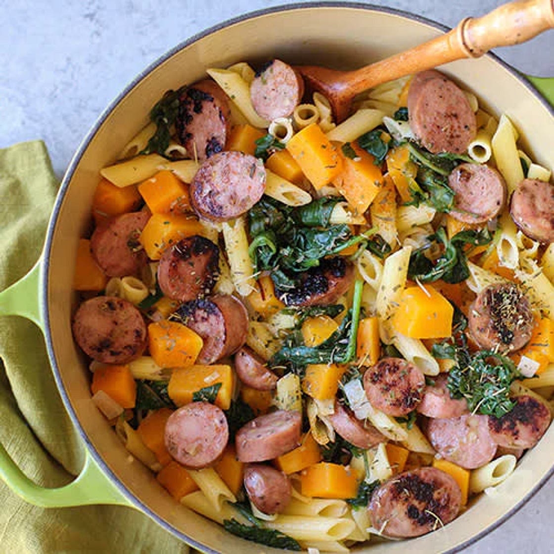 Sausage and Butternut Squash Pasta