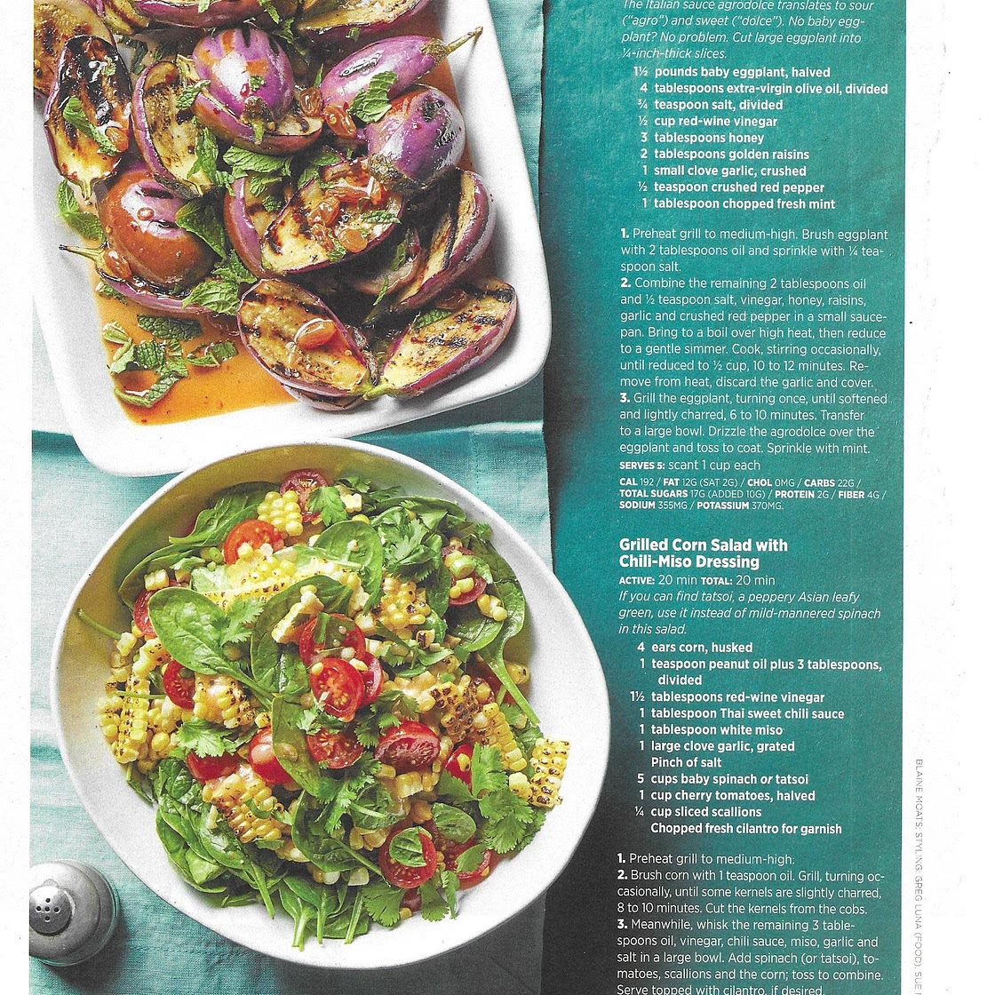 Grilled Corn Salad with Chili-Miso Dressing