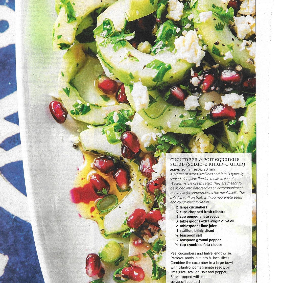 Cucumber & Pomegranate Sald