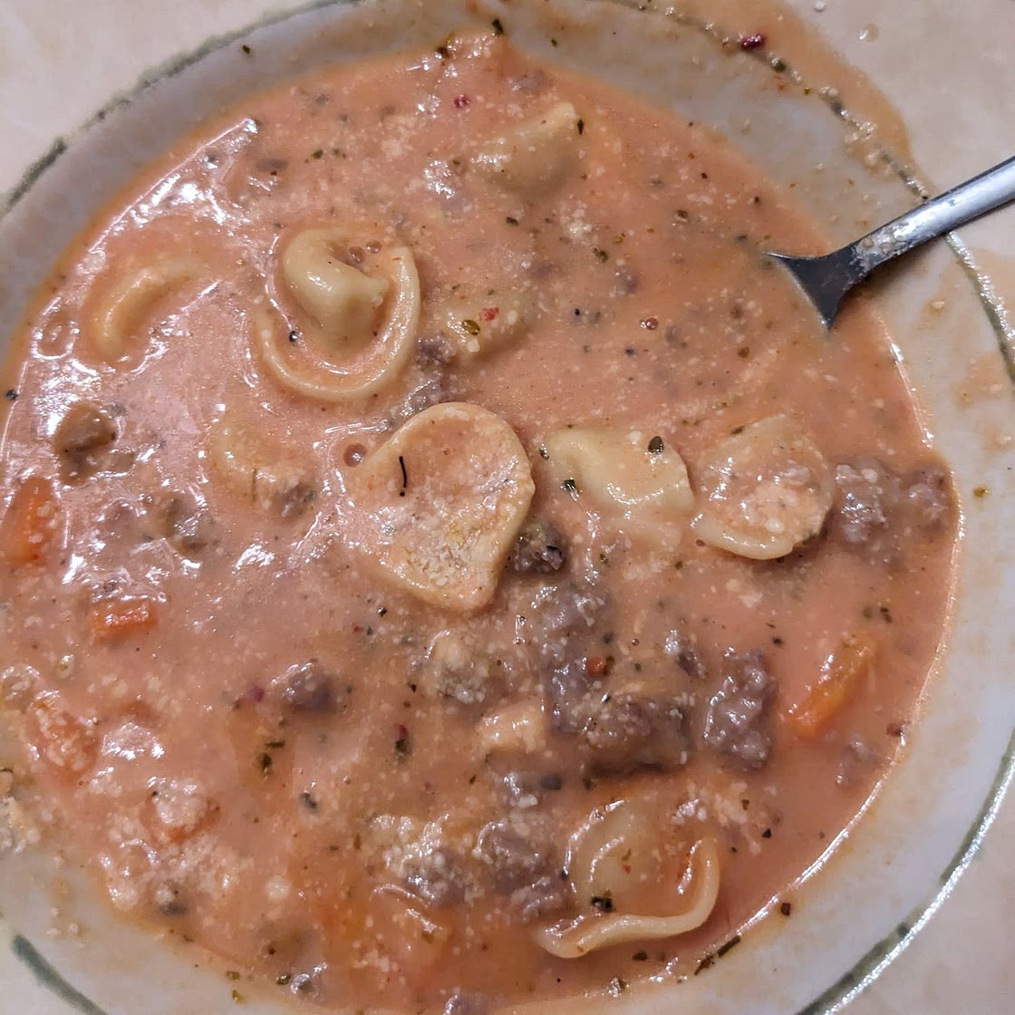 Easy Sausage Tortellini Soup