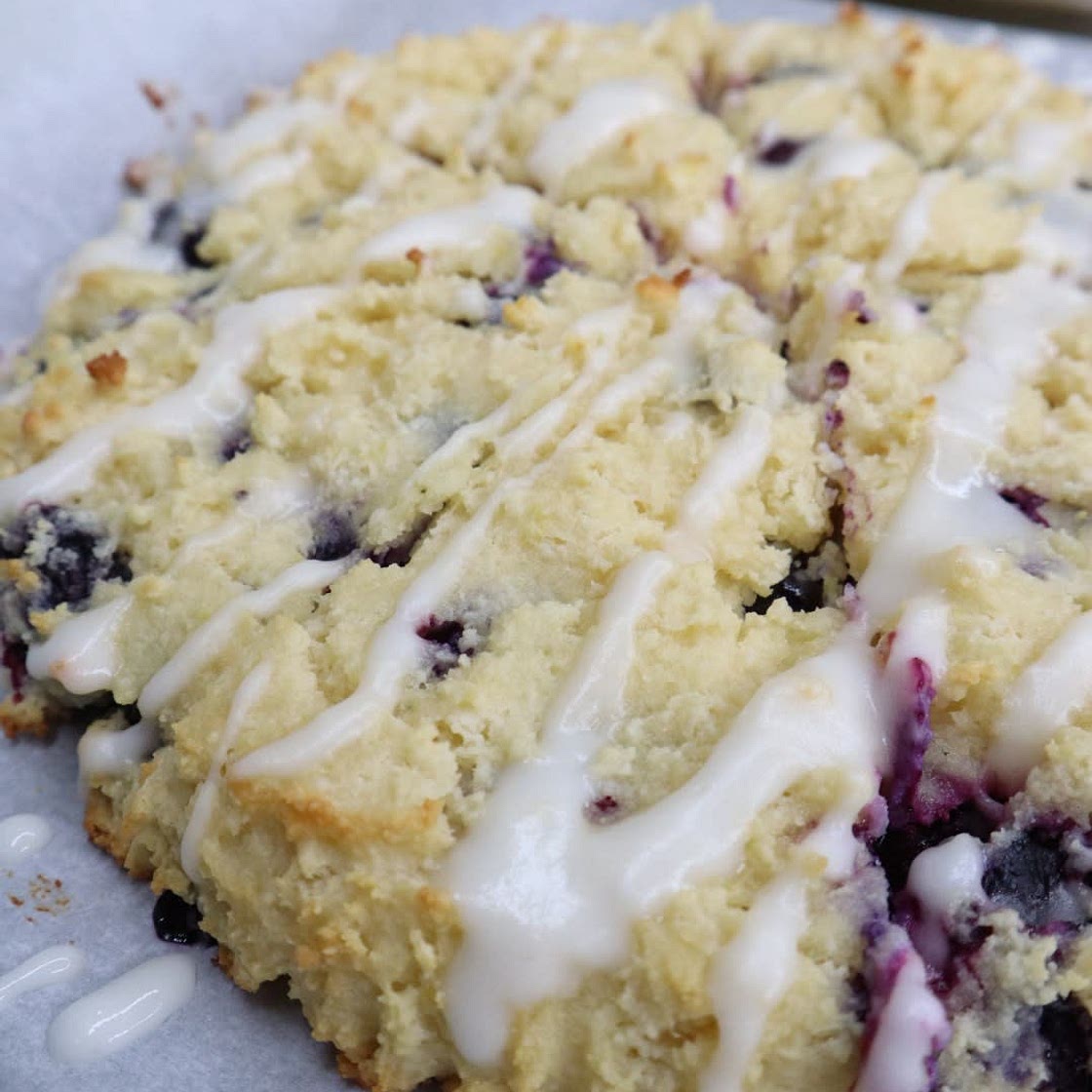 Almond Flour Lemon Blueberry Scones
