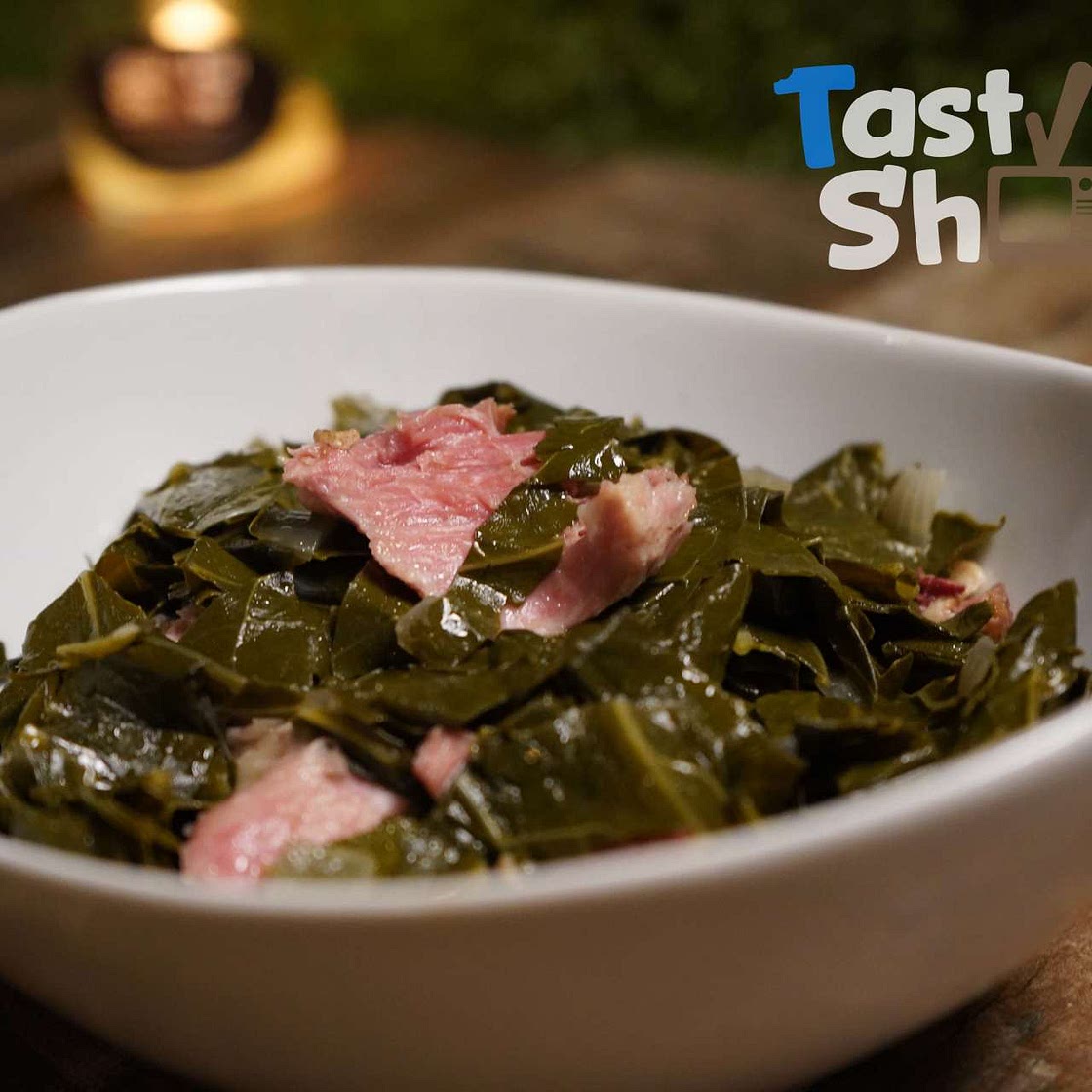 Homemade Southern Style Collard Greens w/ Turkey Tail