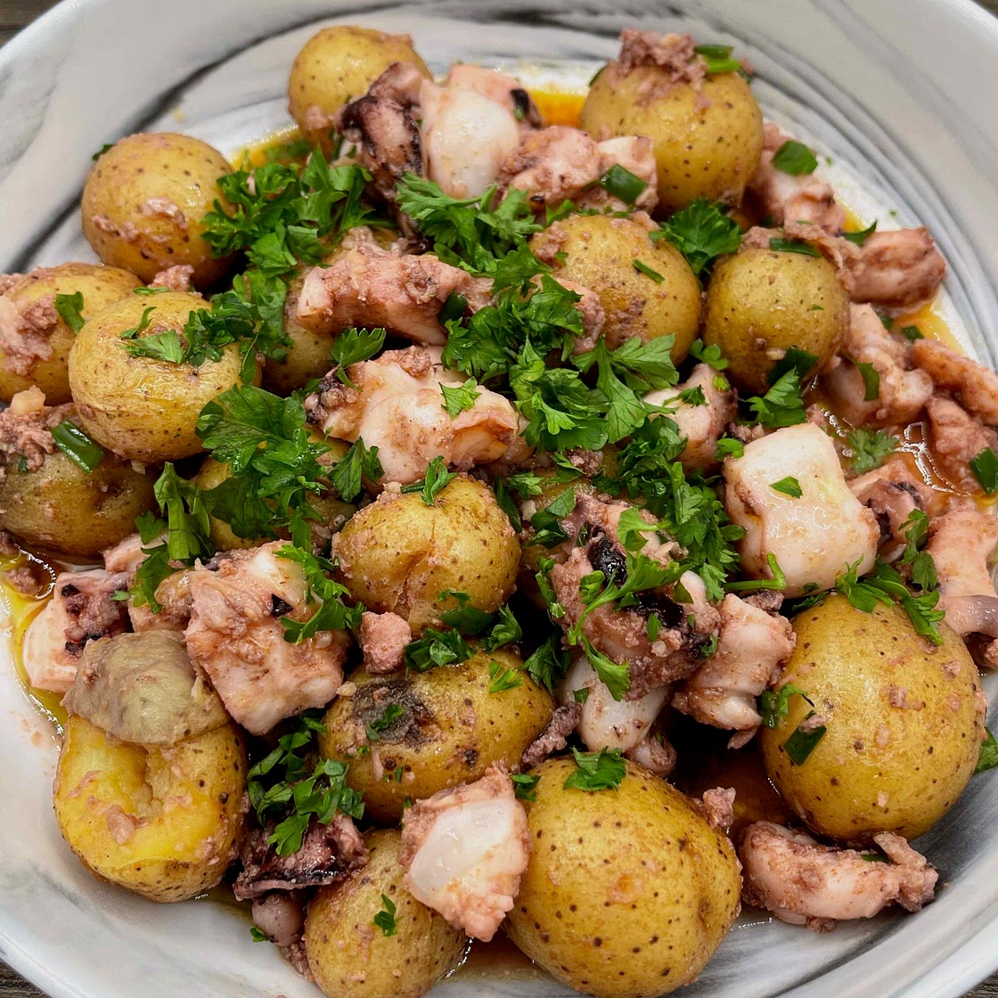 Octopus with  Petite Potatoes