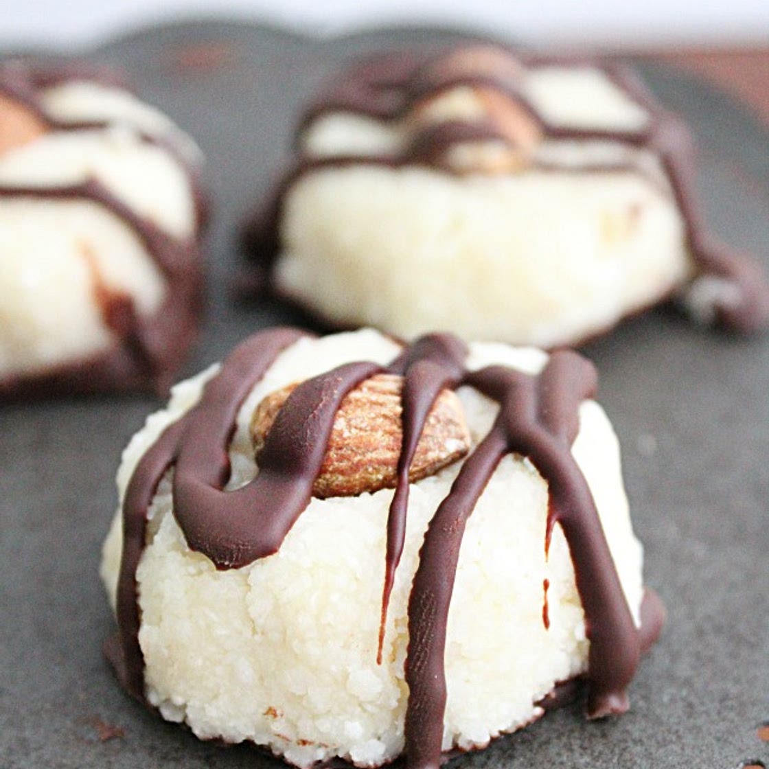 Dark Chocolate Coconut Almond Bites