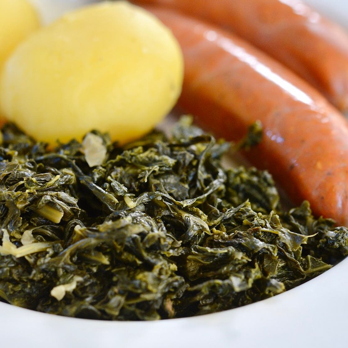 Braised Kale German-Style