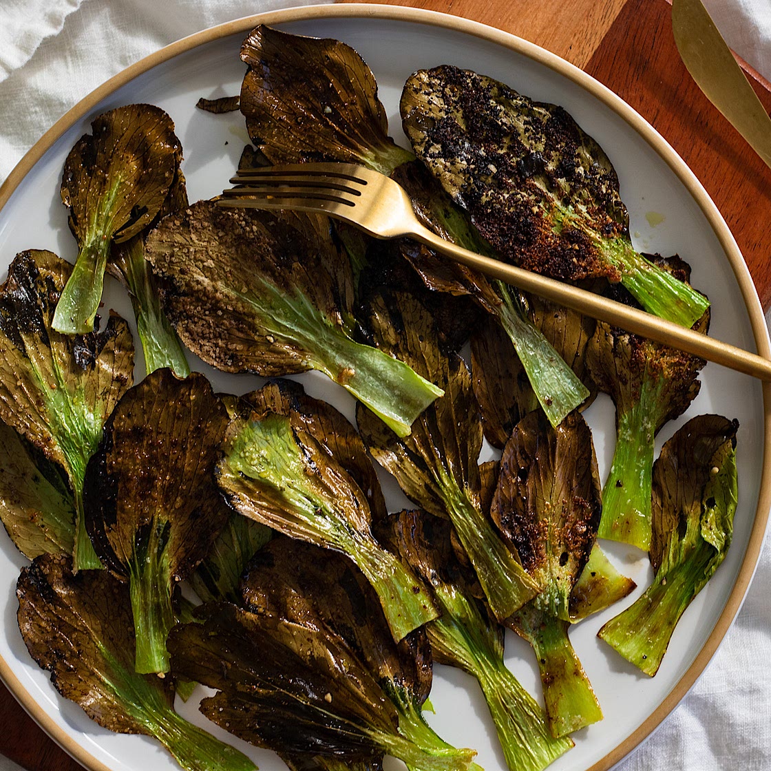 Crispy Baked Bok Choy Chips (air fryer option)