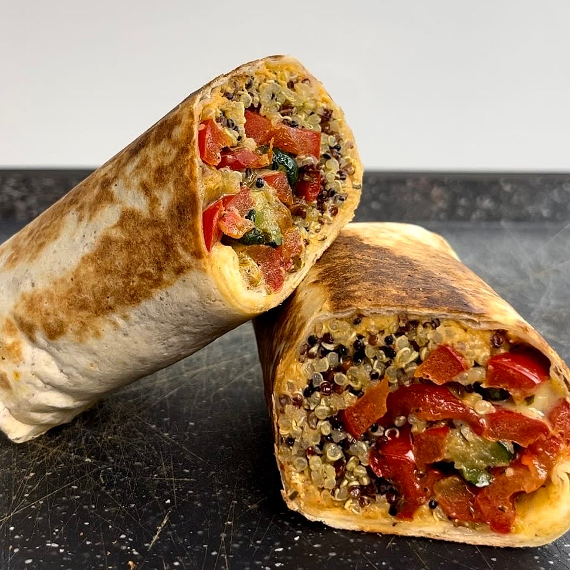 Crunchy chickpea humus wrap