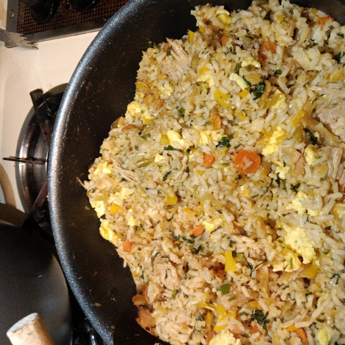 Pork Fried Rice Using Leftovers