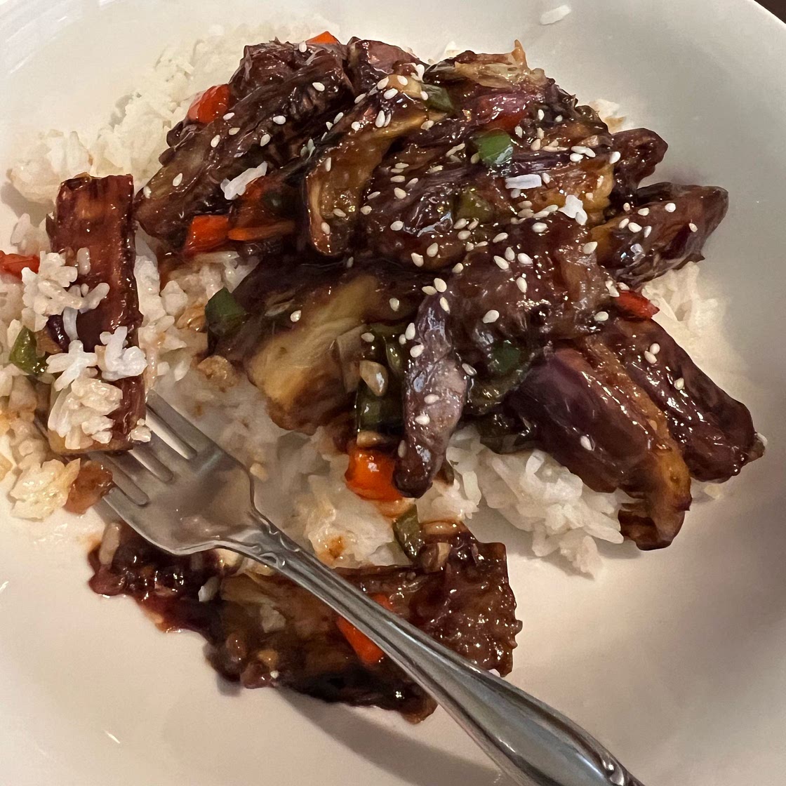 Chinese Eggplants in Chili Garlic sauce