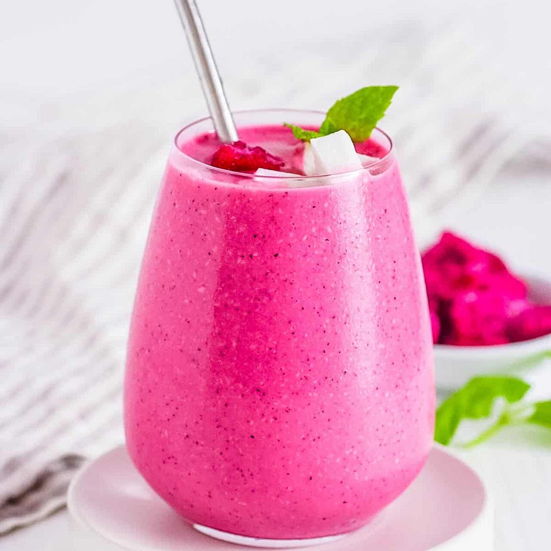 Nina's Pitaya Dragon Fruit and Passion Fruit Smoothie