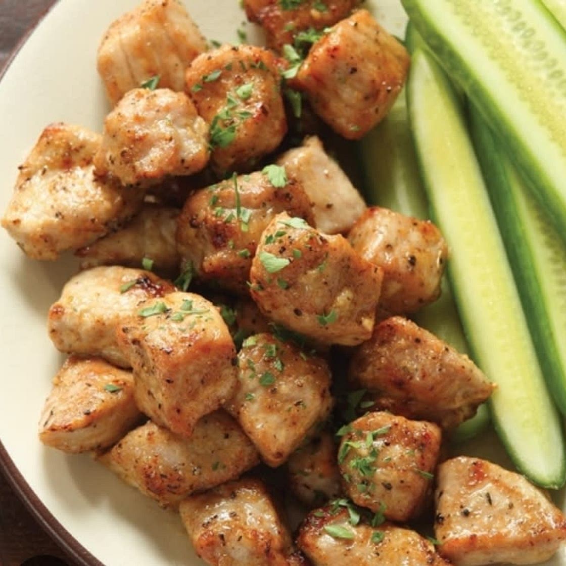 Garlic Butter Pork Chop Bites