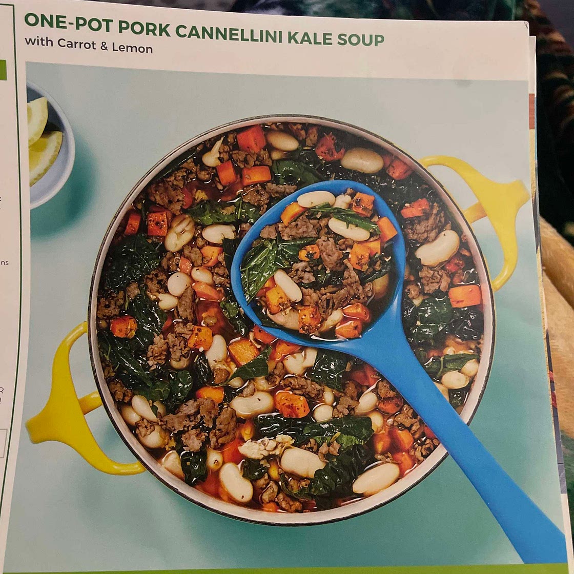 One-Pot Pork Canellini Kale Soup