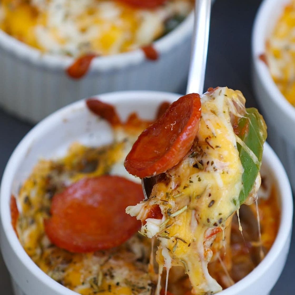 Crustless Pizza Bowls