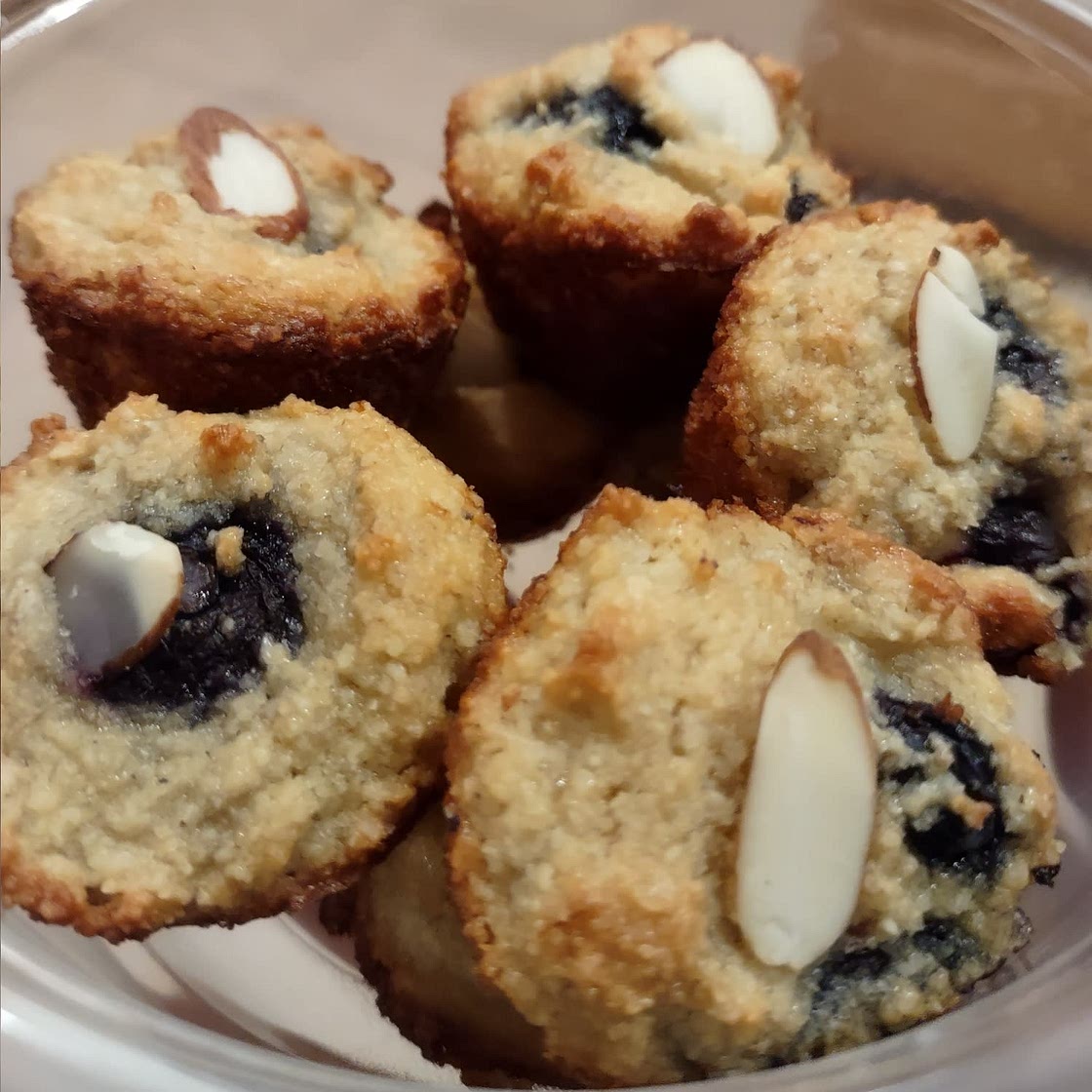Almond blueberry muffins