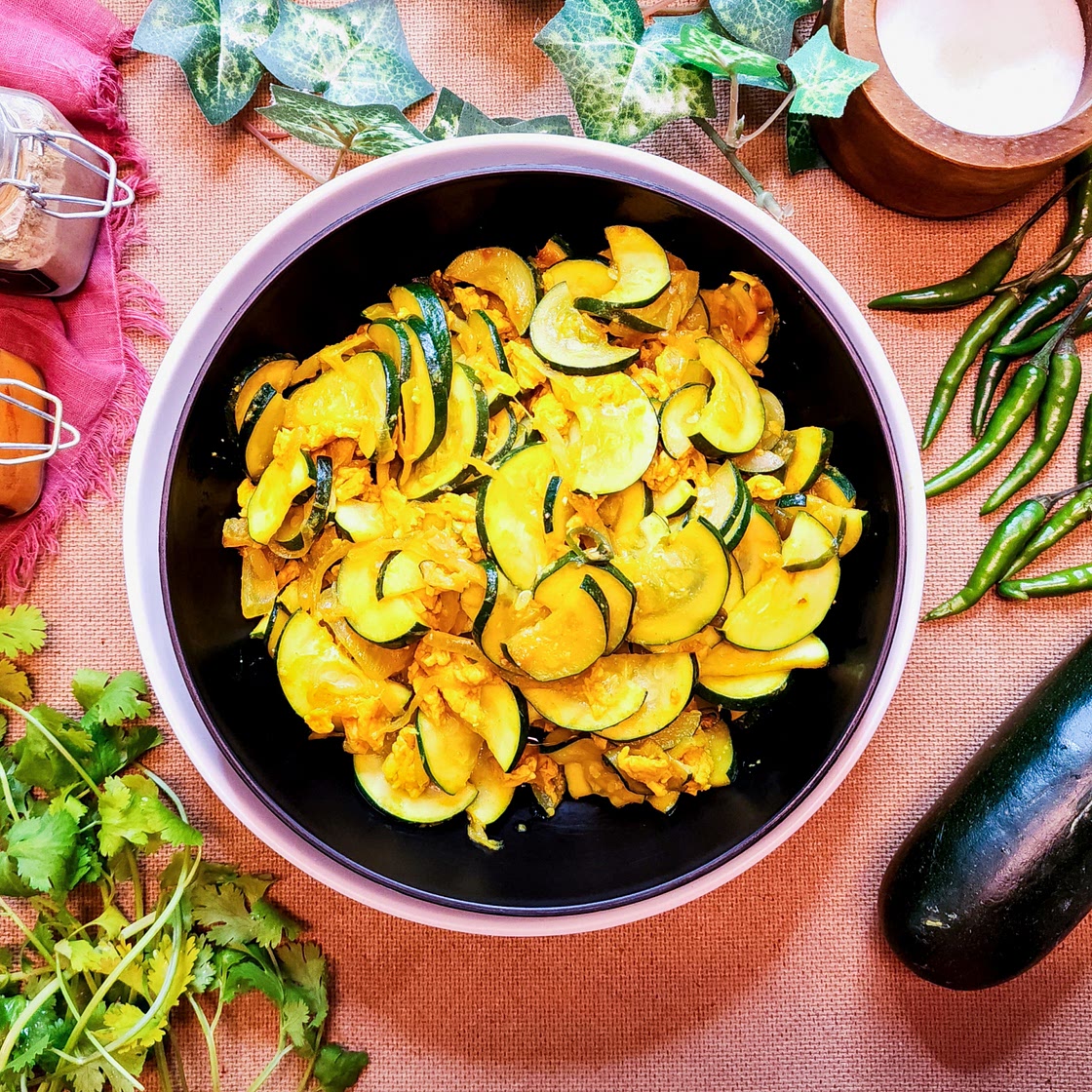 Zucchini Egg Stir Fry