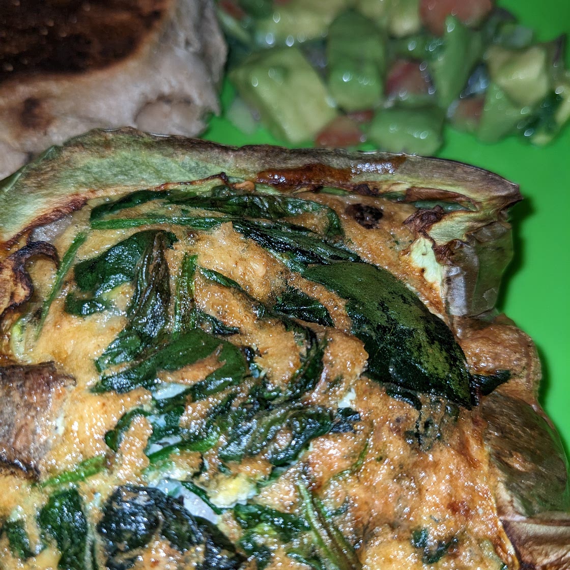 Spinach Stuffed Bell Pepper