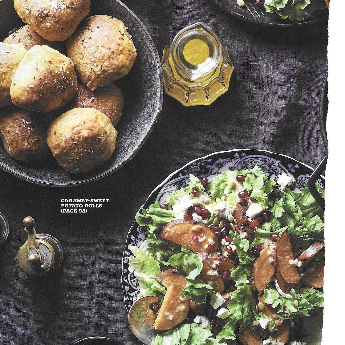 Caraway-Sweet Potato Rolls