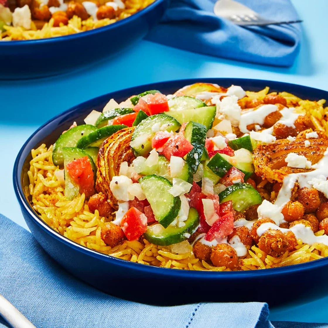 Spiced Chickpea Basmati Bowls