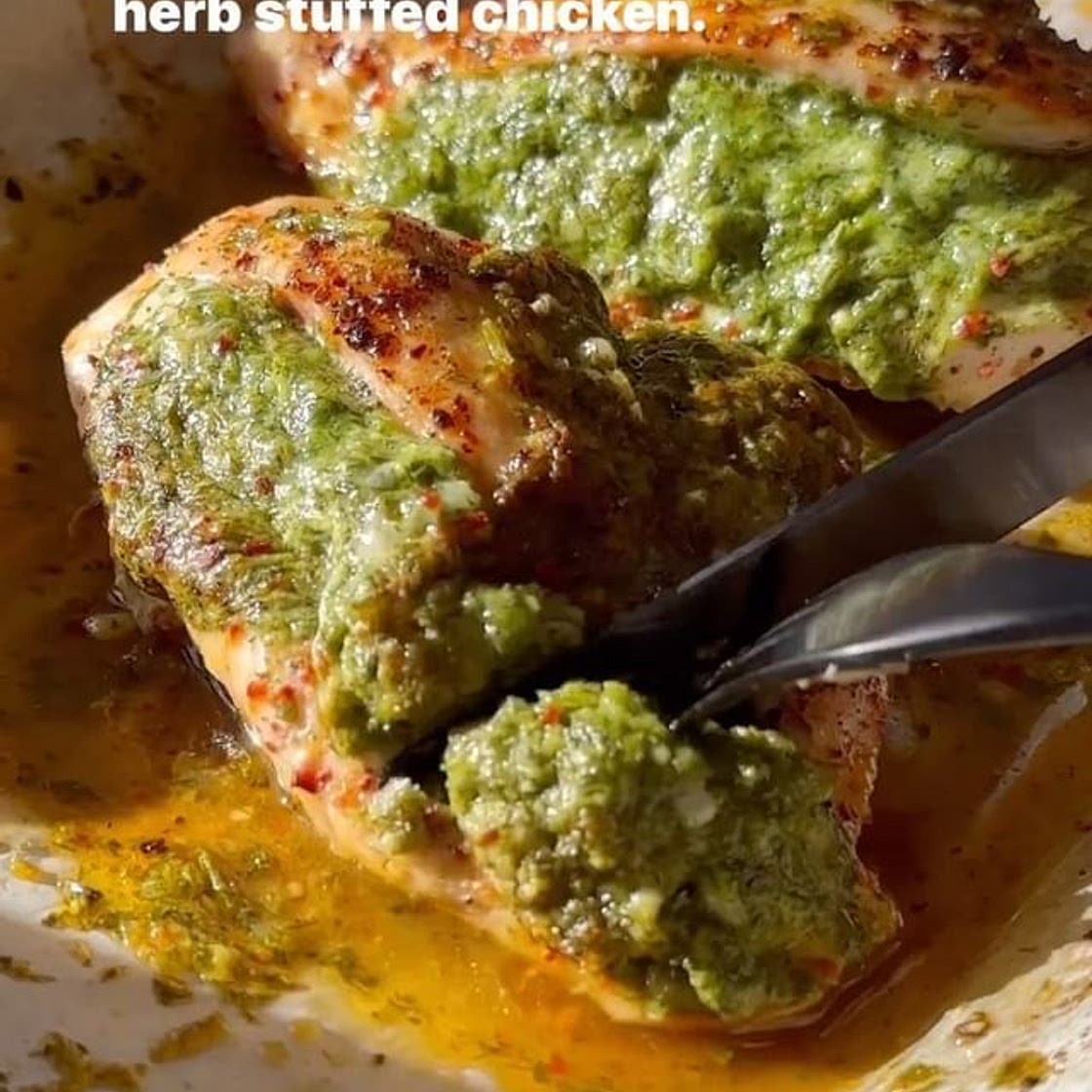 FETA AND HERB STUFFED CHICKEN