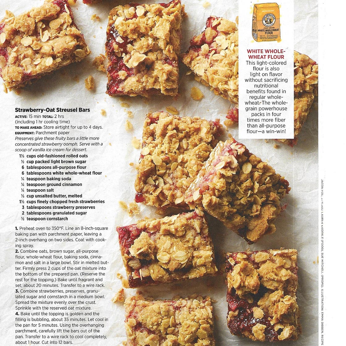 Strawberry-Oat Streusel Bars