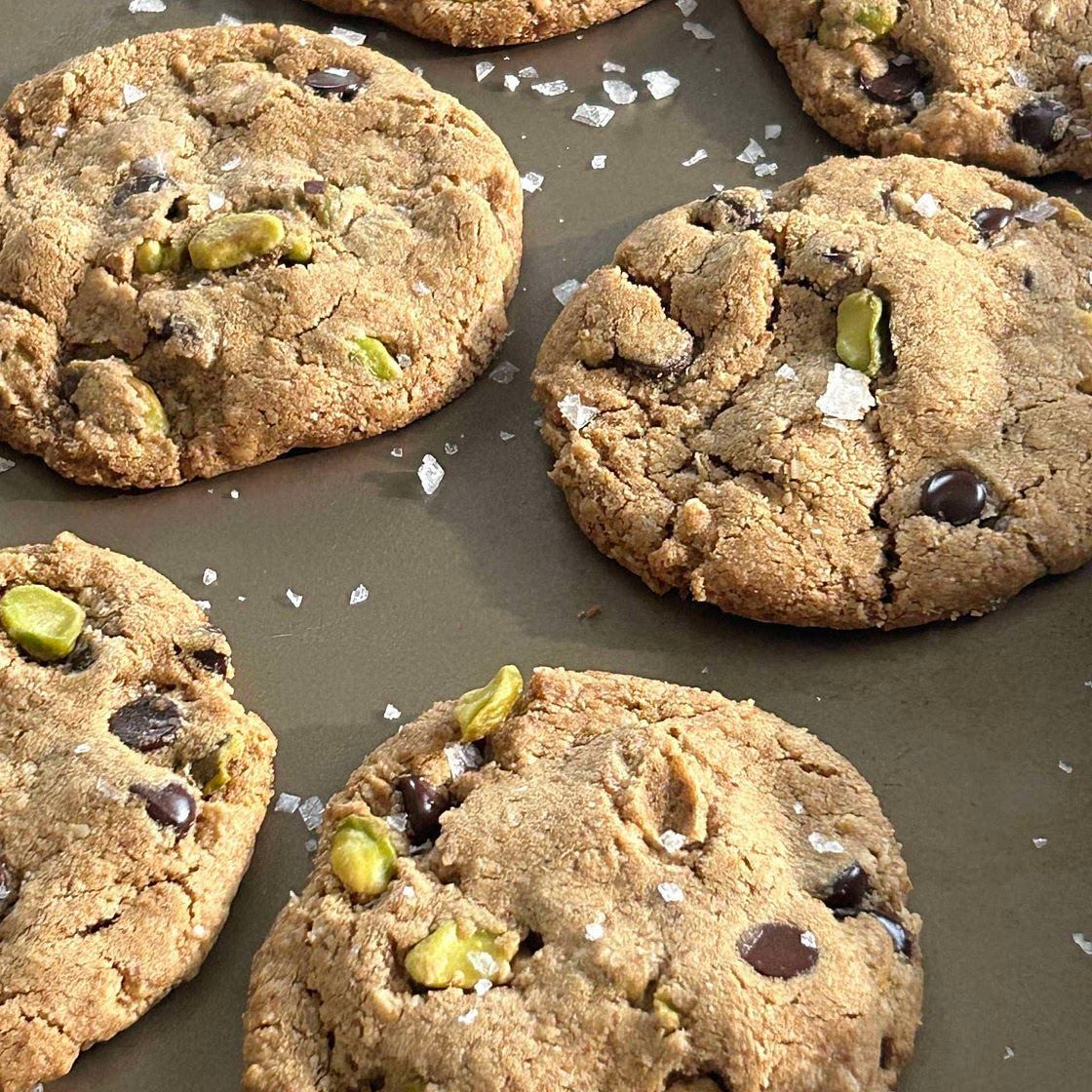 Chocolate Chip Pistachio Cookies