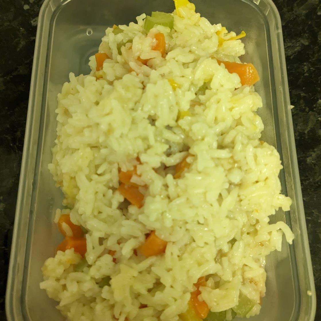 Bolivian toasted rice and veggies