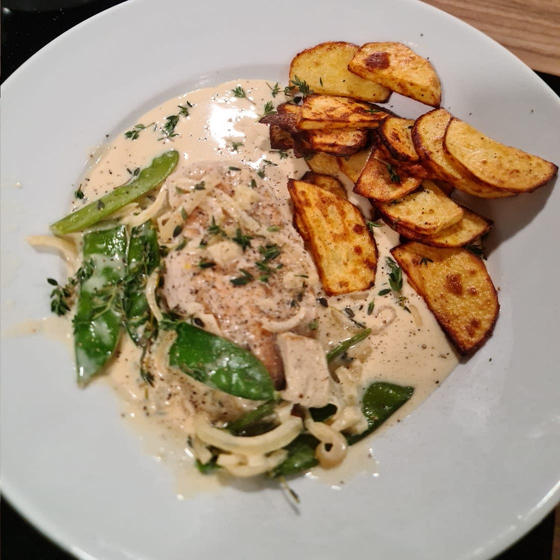 Chicken in White Wine Sauce with Mushrooms Recipe